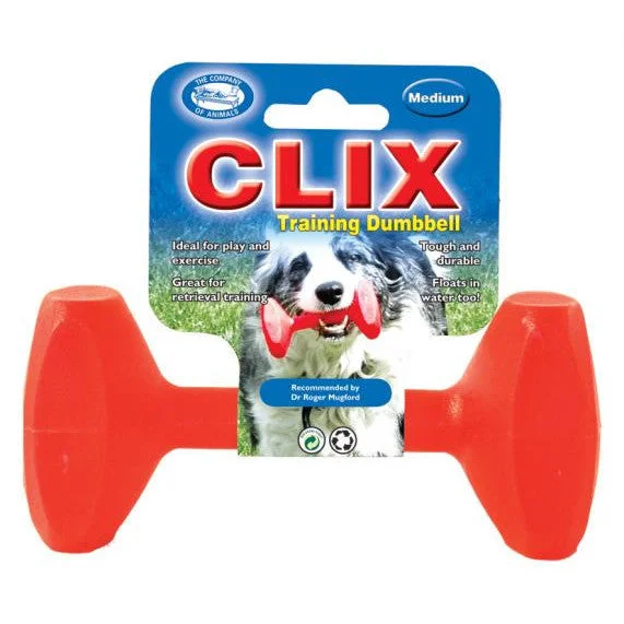 - Pet teething toy recommendationsClix Training Dumbbell Durable Medium Fetch Toy