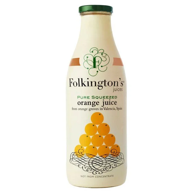 Folkington's Juices Pure Squeezed Orange Juice   1L