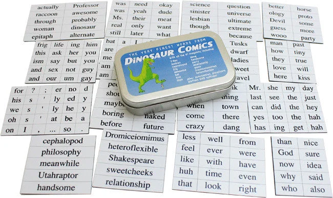 Dinosaur Comics Best Words Magnets