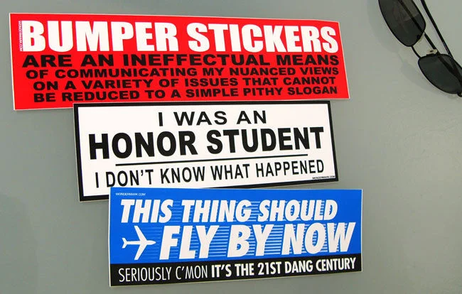 Wondermark Bumper Stickers (Choose Your 3)