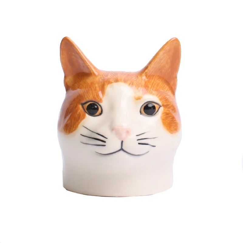 Quail Cat Face Squash Egg Cup