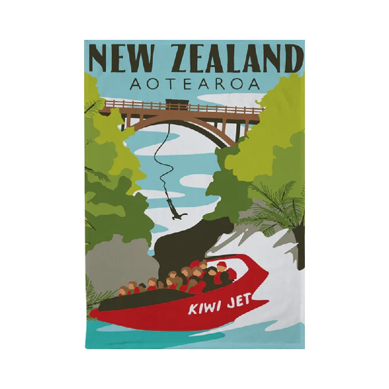 Moana Road Tea Towel Southern Jet Boat