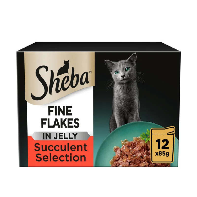    - Affordable cat food with good quality  Sheba Fine Flakes Cat Food Pouches Succulent Selection in Jelly