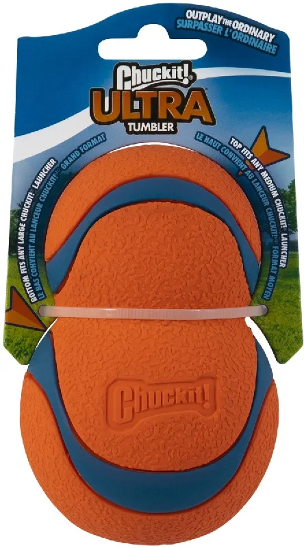 Ultra Tumbler Dog Fetch Toy Large - Orange / Blue