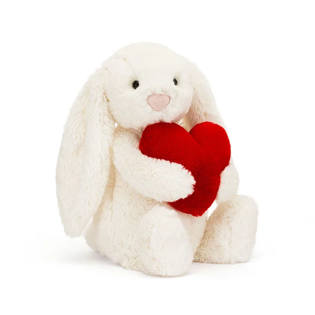 jellycat bashful red love heart bunny little