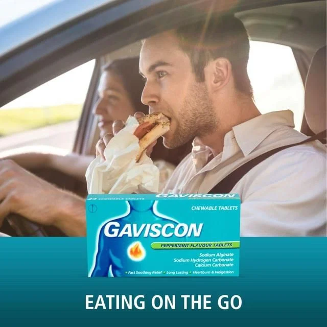 Gaviscon Tablets Heartburn & Indigestion Peppermint   48 per pack