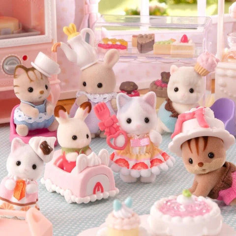 Calico Critters blind bag baby collectibles - baby cake party series