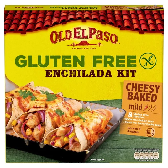 Old El Paso Mexican Gluten Free Cheesy Baked Enchilada Kit   518g