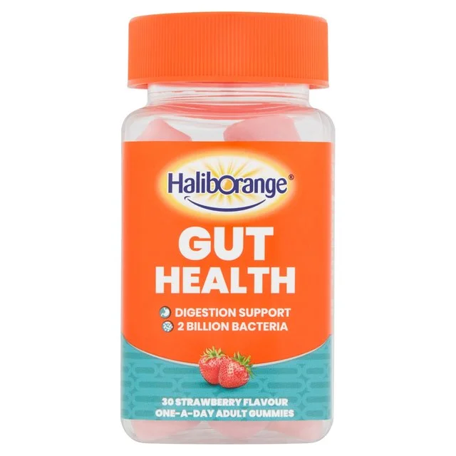 Haliborange Adult's Gut Health Digestion Support Strawberry Gummies    30 per pack