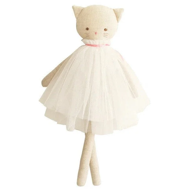 Alimrose aurelie ivory cat doll