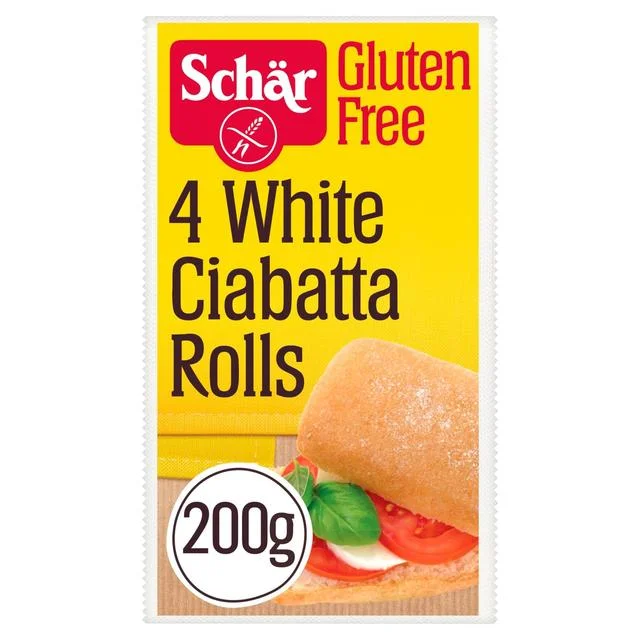 Schar Free From Ciabatta Rolls   4 per pack