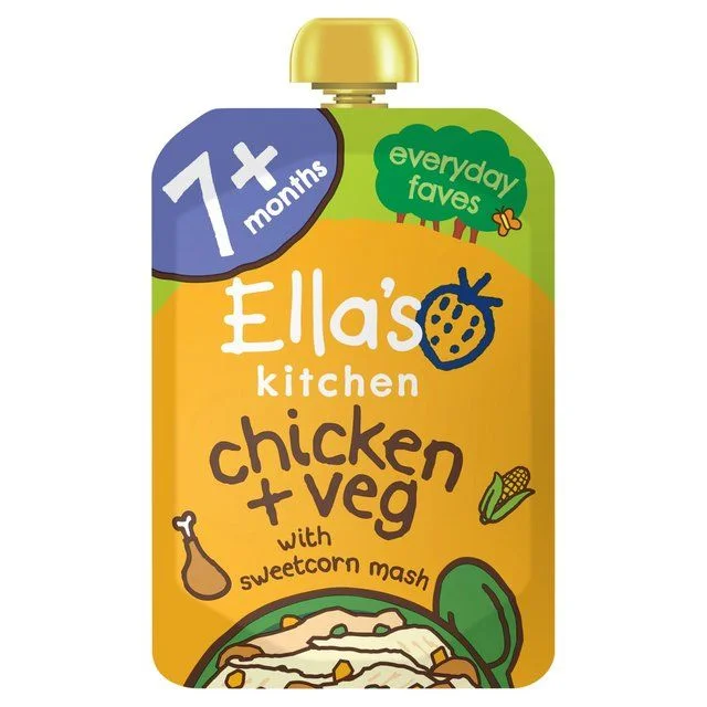 Ella's Kitchen Chicken & Veg Baby Food Pouch 7+ Months   130g