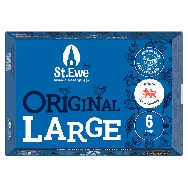 St. Ewe Original Large West County Free Range Eggs   6 per pack