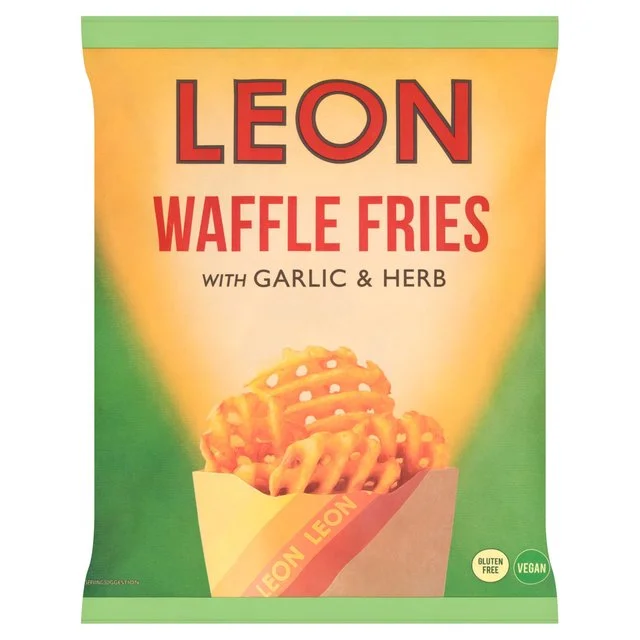 LEON Garlic & Herb Waffle Fries   550g