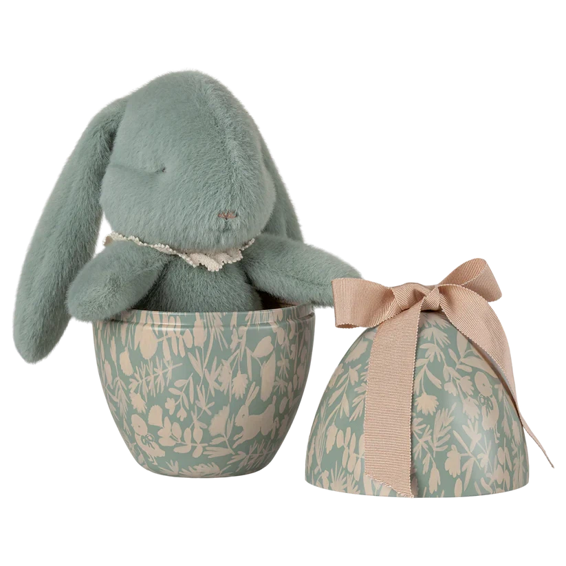 Pre Order Maileg Easter egg with bunny - mint