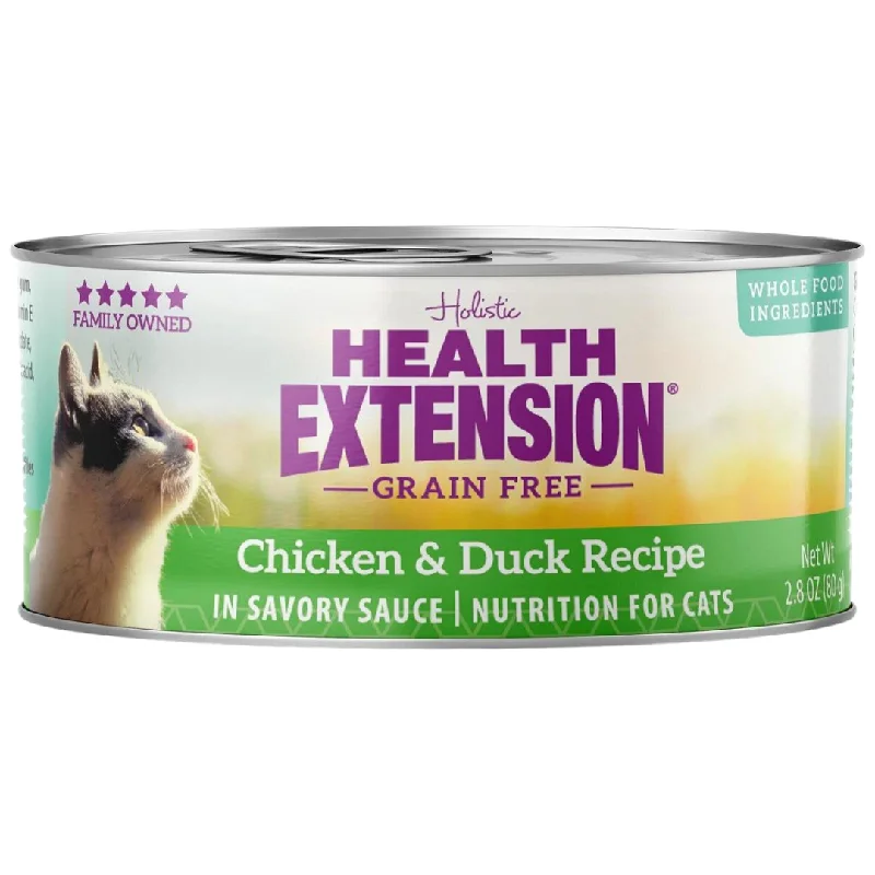    - Cat food for digestive health  Health Extension Grain Free Chicken & Duck Canned Cat Food