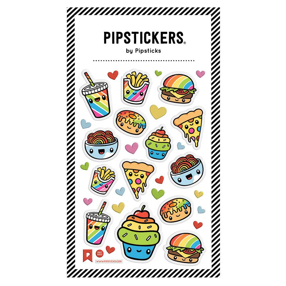 puffy multicolour munchies sticker pack