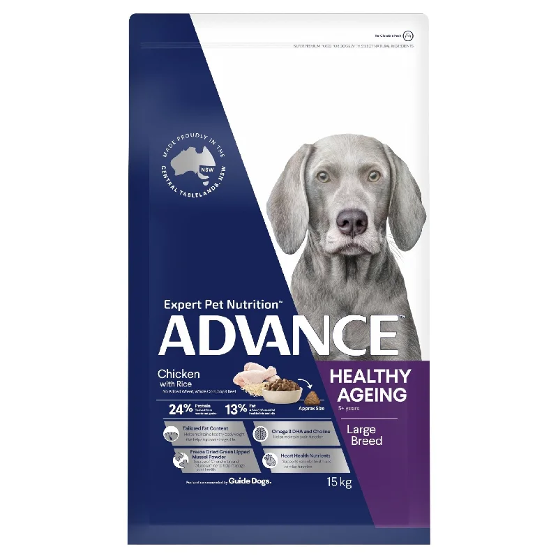 - Dog food online shopping recommendationADVANCE Large Healthy Ageing Dry Dog Food Chicken with Rice 15kg Bag