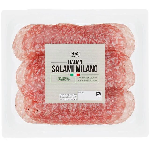 M&S Sliced Italian Salami Milano   90g