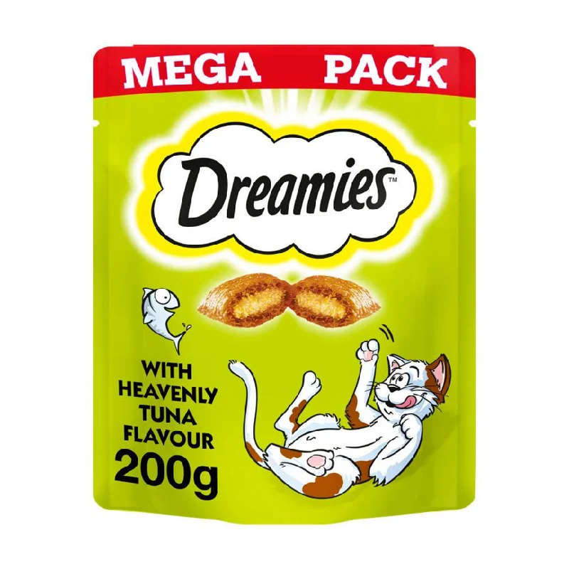    - Indoor cat food  Dreamies Cat Treat Biscuits Adult & Kitten with Tuna Mega Pack