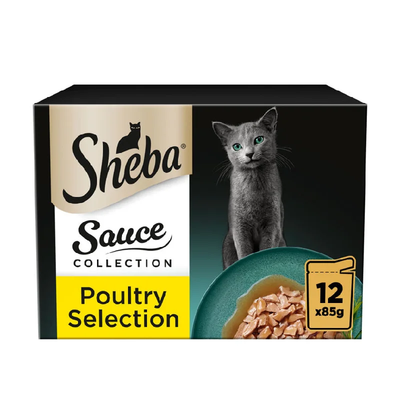    - Royal Canin cat food recommendations  Sheba Sauce Collection Adult Cat Food Pouch Poultry Selection 12 x 85g