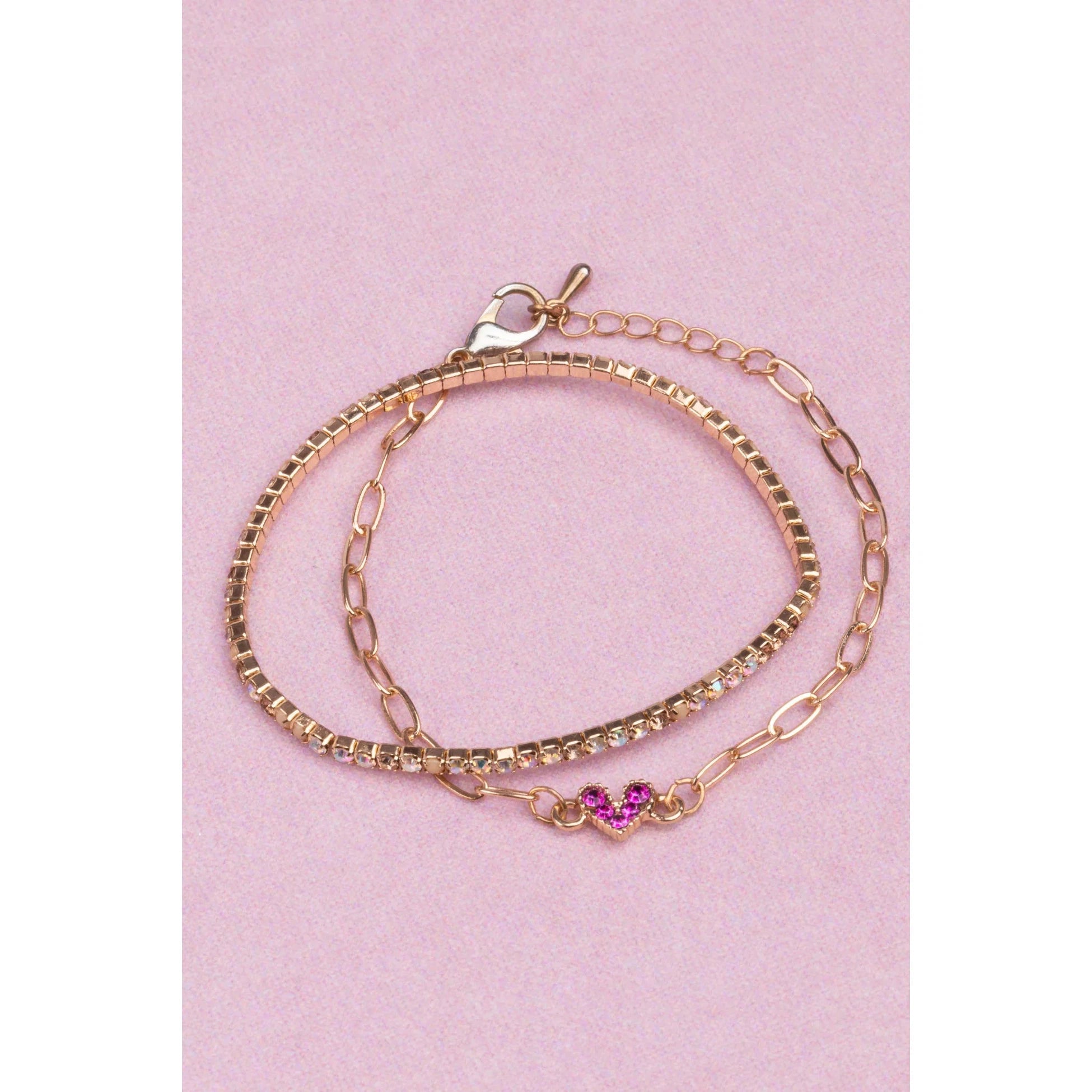 boutique chic linked with love bracelet