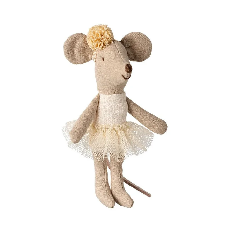 Maileg ballerina mouse, little sister off white 2024