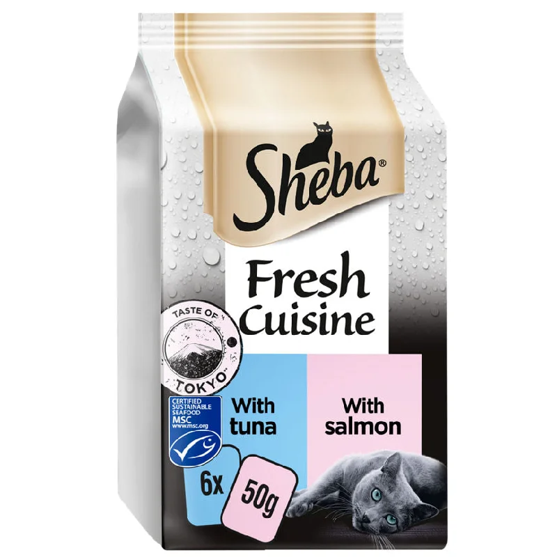    - Cat food nutritional analysis  Sheba Fresh Cusine Taste of Tokyo Wet Cat Food Pouches Mixed in Gravy