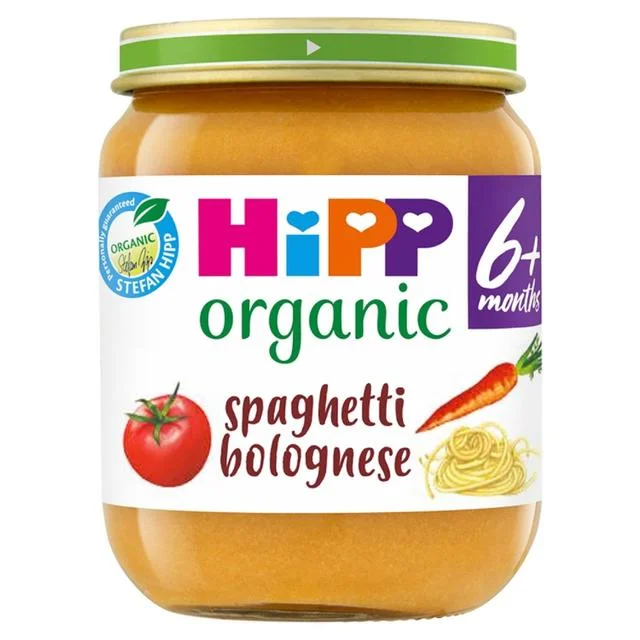 HiPP Organic Spaghetti Bolognese Baby Food Jar 6+ Months    125g