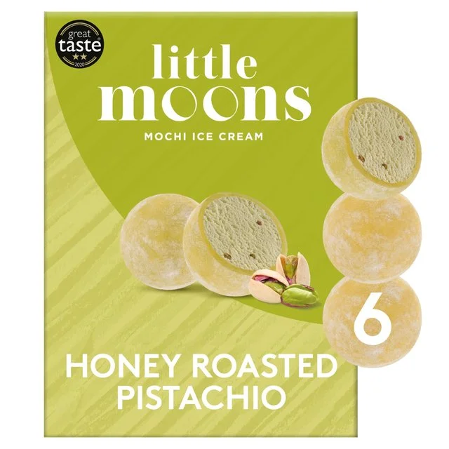 Little Moons Honey Roasted Pistachio Mochi Ice Cream   6 x 32g