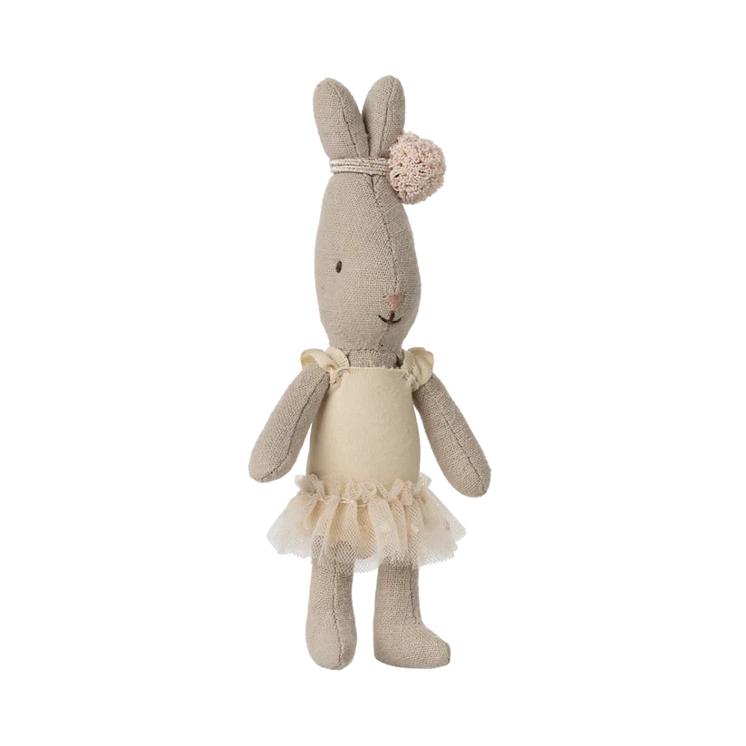 Pre Order Maileg rabbit, micro - ballet suit and skirt cream