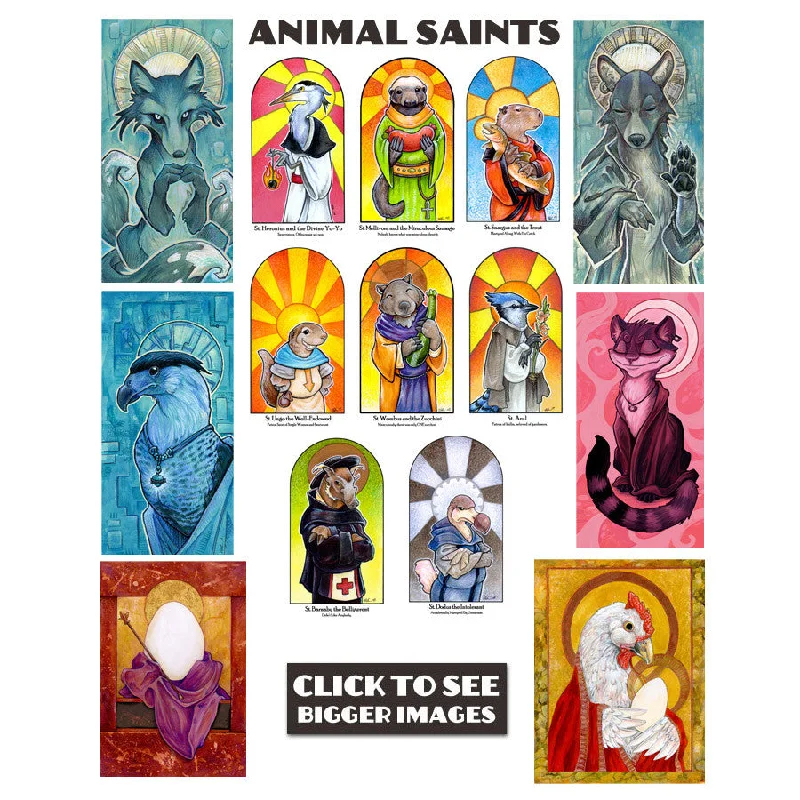 Animal Saints Prints