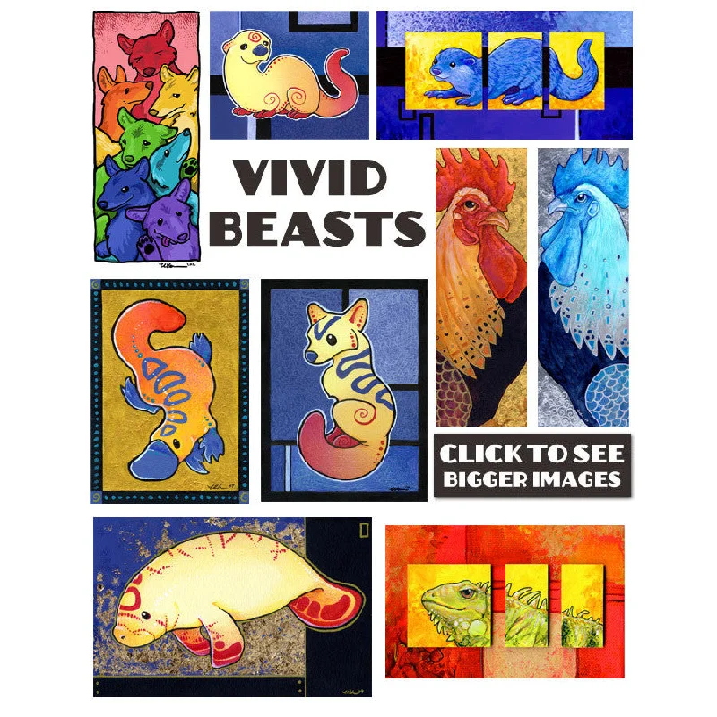 Vivid Beasts Prints