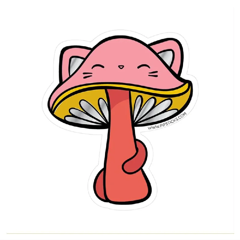 feline fungi vinyl sticker