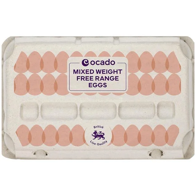 Ocado Mixed Weight Free Range Eggs   15 per pack