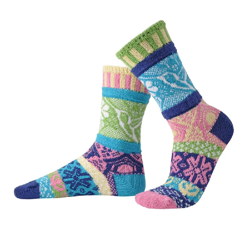 Solmate Socks Adult Crew Hummingbird