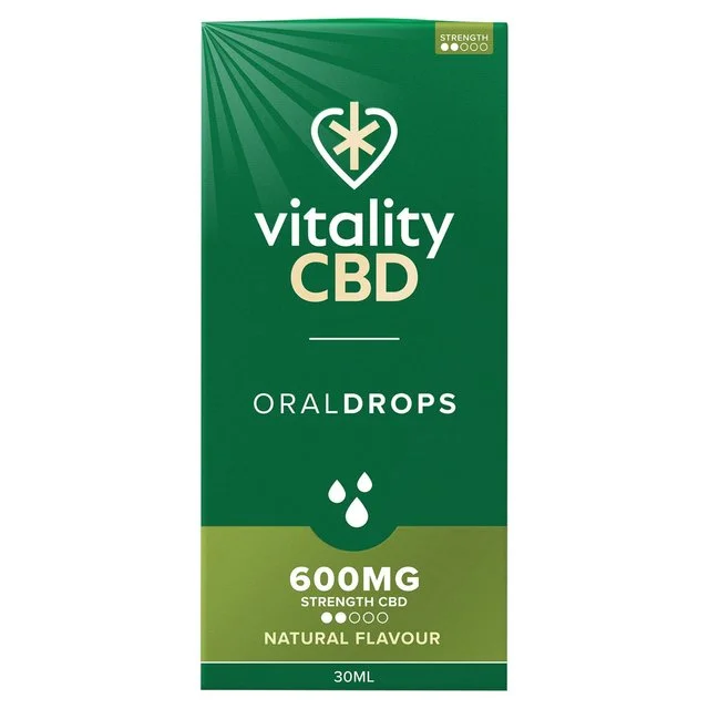 Vitality CBD Natural Oral Drops 600mg   30ml