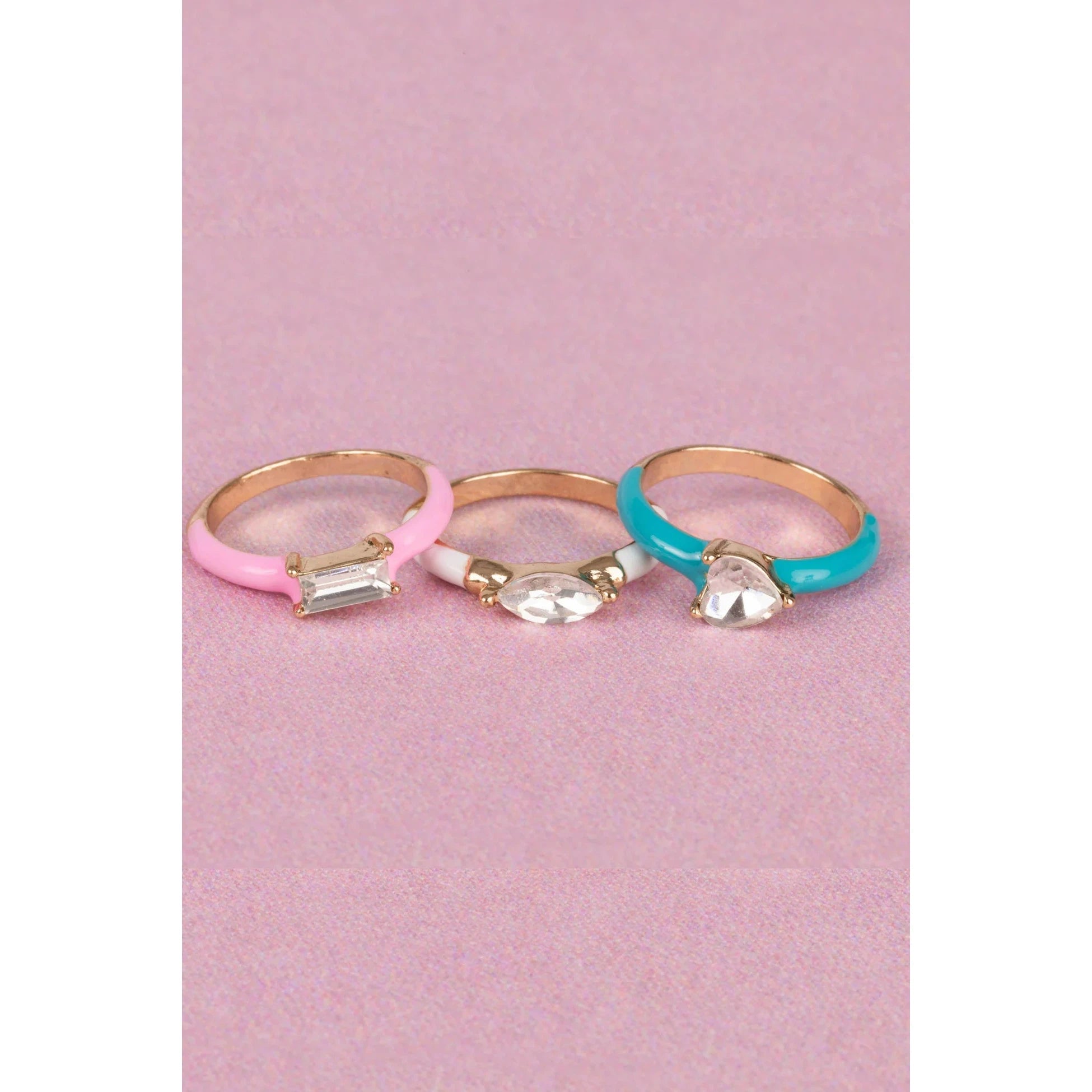 boutique chic crystal cool rings