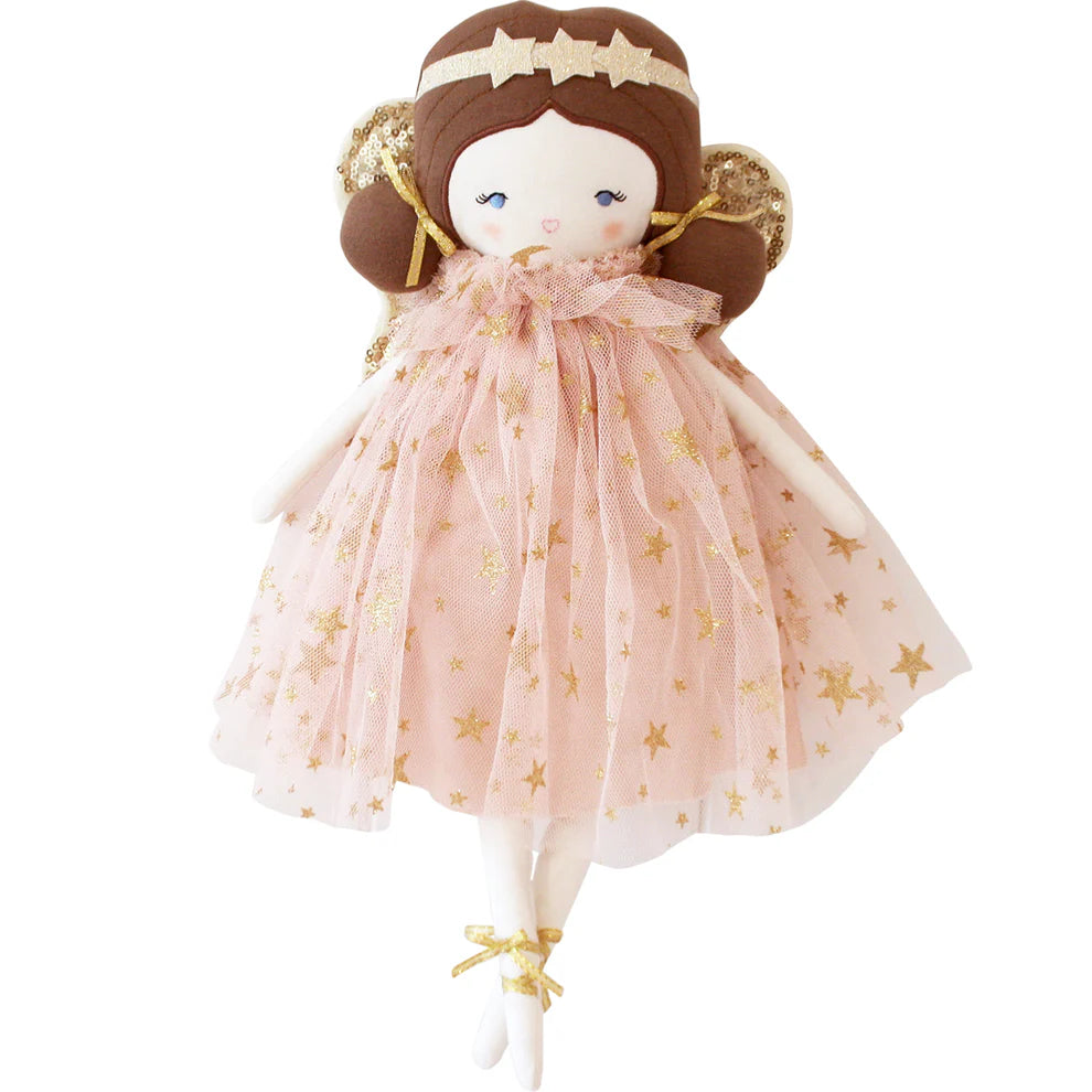 Alimrose Fleur fairy doll blush gold dress