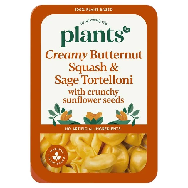 Plants by Deliciously Ella Creamy Butternut Squash & Sage Tortelloni   250g