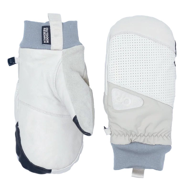 Snowcrew Leather Mitts - Oyster/Pro Khaki