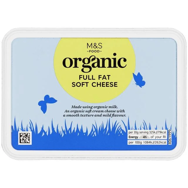 M&S Organic Full Fat Soft Cheese   250g