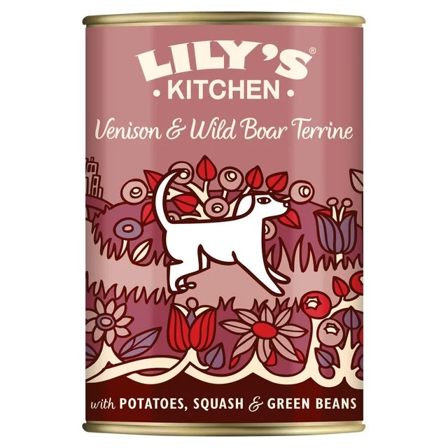 Lily's Kitchen Venison & Wild Boar Terrine For Dogs   400g