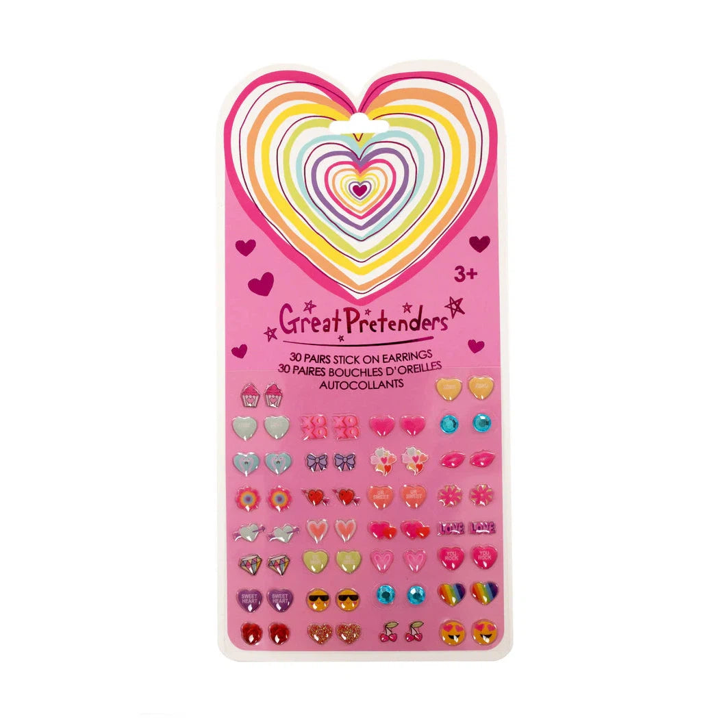 heart sticker earrings