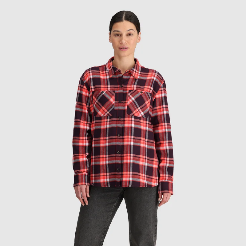 Women's Feedback Flannel Twill Shirt - Sunrise Plaid