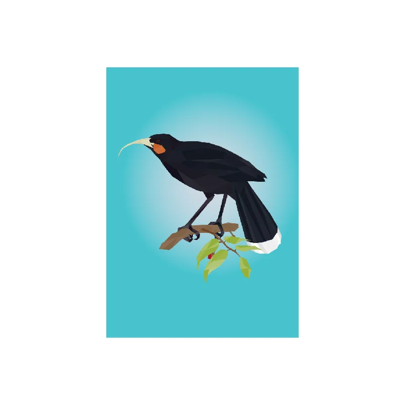 Iko Iko Geo Bird Card Huia