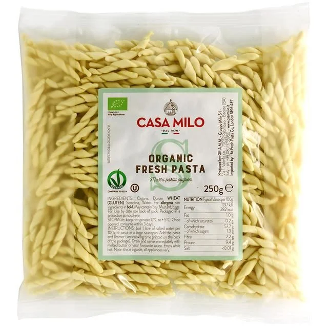 Casa Milo Organic Italian Trofie   250g