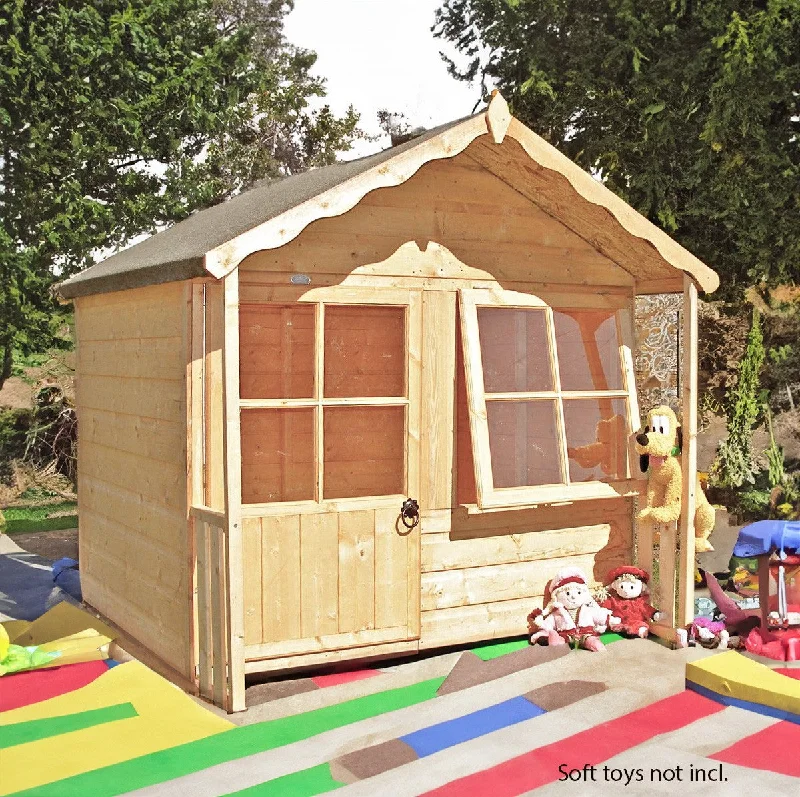 Shire Kitty 5' 4" x 4' 10" Apex Children's Playhouse - Premium Dip Treated Shiplap