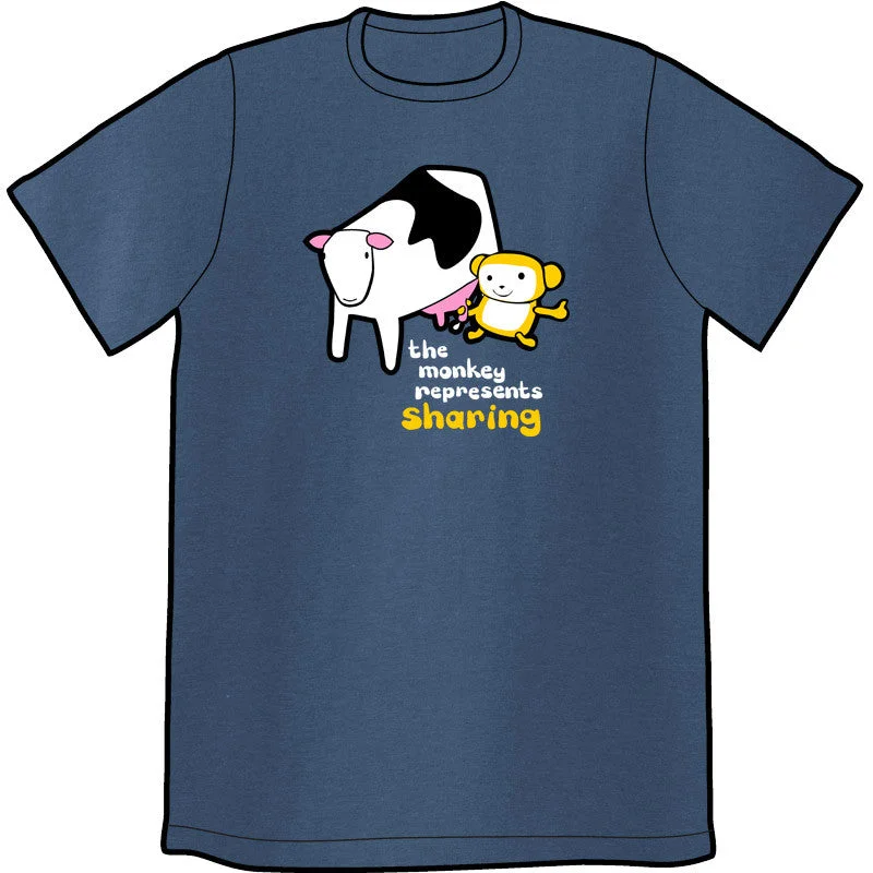 The Monkey Represents Sharing Shirt by Jeffrey Rowland