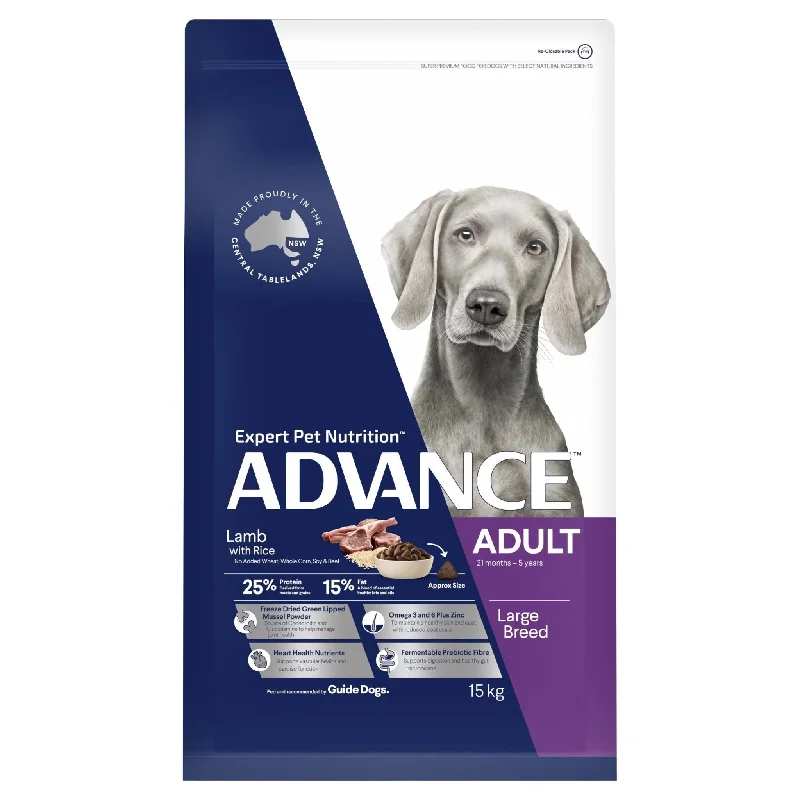 - Weight loss dog foodADVANCE Large Adult Dry Dog Food Lamb with Rice 15kg Bag